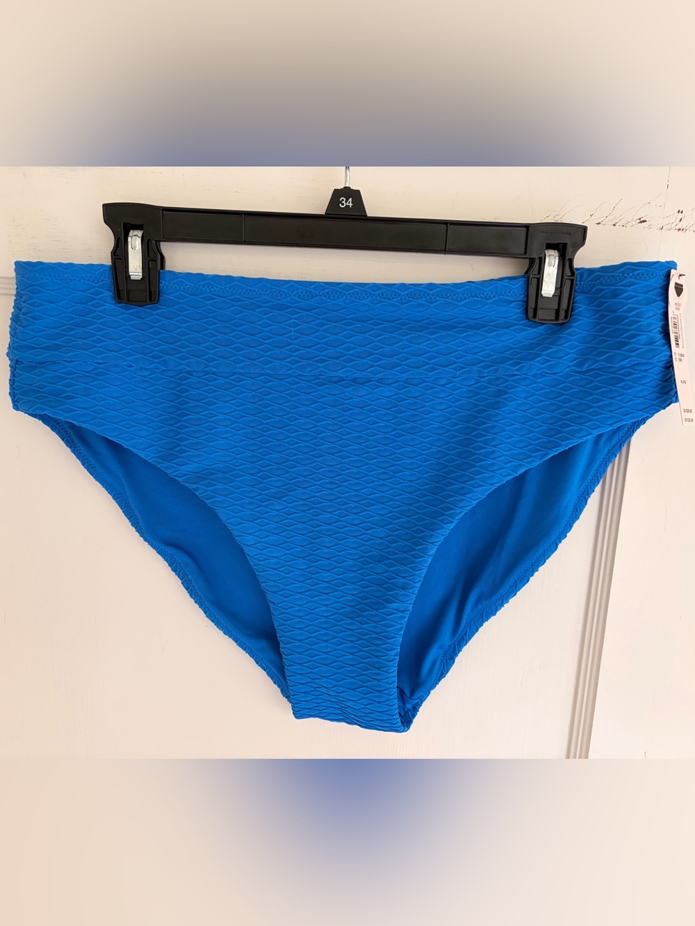 Victoria's Secret Textured Bikini Bottoms in Cobalt Blue